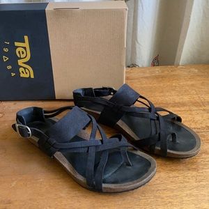 Black Suede Sandals by Teva